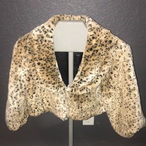 Bolero/Shrug type faux fur jacket